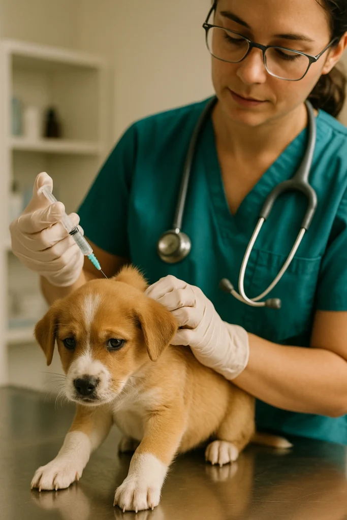 Vacina de filhote na Clínica Veterinária Vidanimal